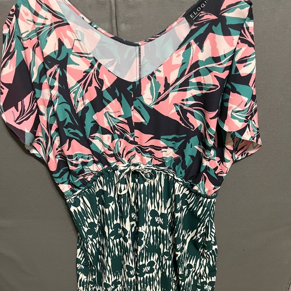 Eloquii Dresses & Skirts - Eloquii Pink and Green Abstract Maxi Dress Lot 4
